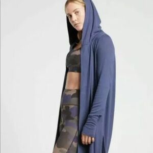 Athleta Harmony Wrap Cardigan Swept Away Blue Size XXS